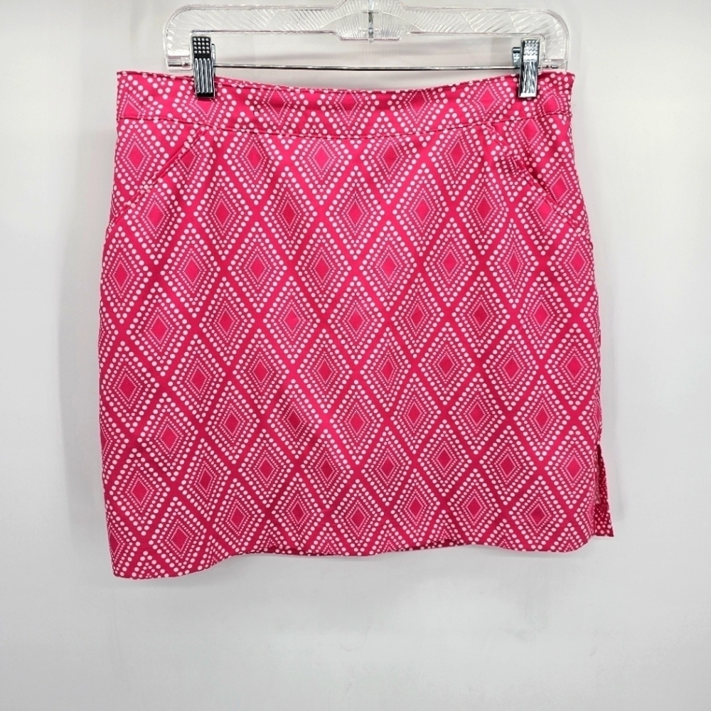 Coral Bay Golf Skort Quick Dry Side Zipper Hot Pink Womens Size 10P